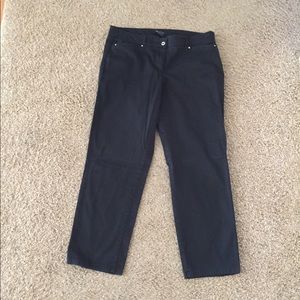 White House Black Market black crop leg pants